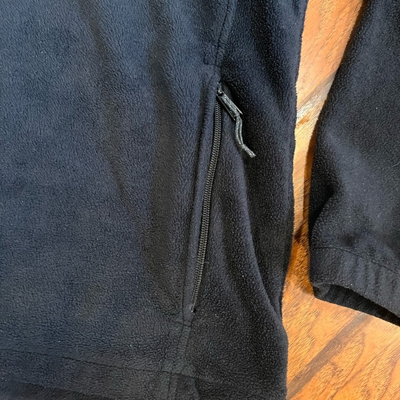 Columbia men’s XXL full zip fleece jacket black soft zippered pockets comfort - Picture 2 of 8